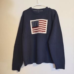 Vintage U.S. Polo Assoc. Sweater Navy Blue Medium